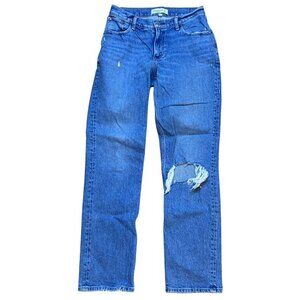 Abercrombie & Fitch Curve Love Womens The 90's Straight Low Rise Jeans‎ Size 26